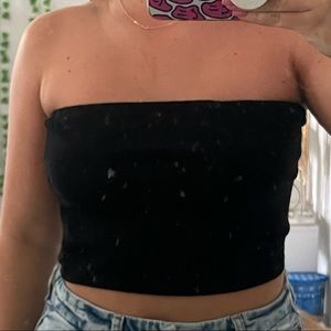 Black crop top